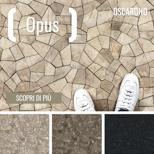 Mosaico in rovere per superfici uniche: Opus Oscarono