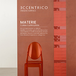 Rivestimenti ceramici Materie Eccentrico: il colore in primo piano