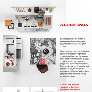 Cucine freestanding in acciaio Alpes Inox