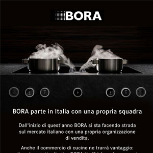 Aspiratori per piani cottura BORA: vendita ora anche in Italia