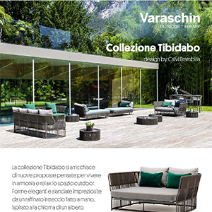 Varaschin collezione Tibidabo: arredi outdoor intrecciati a mano