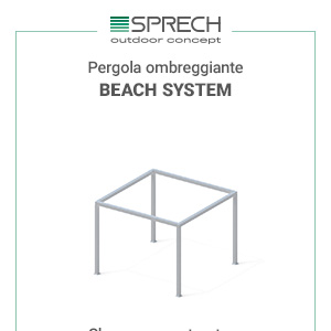 Pergole ombreggianti personalizzabili Beach System by Sprech