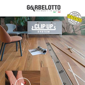 Il parquet a spina ungherese in modo semplice e veloce: Clip Up System by Garbelotto