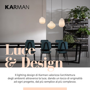 Karman collezioni 2021. Luce & Design