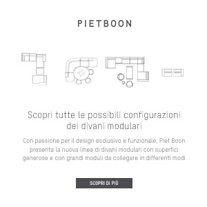 Divani modulari firmati Piet Boon: scopri le infinite possibilit�