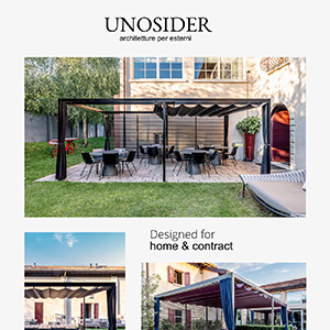 Gazebo autoportante in alluminio: Mood by Unosider