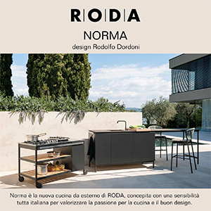 Cucina componibile outdoor Roda, funzionalit� e qualit� made in Italy