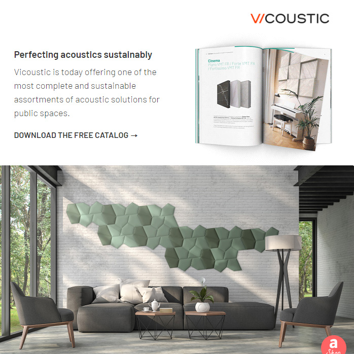 Soluzioni sostenibili per migliorare l'acustica negli spazi pubblici Vicoustic