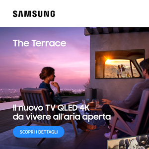 Samsung: TV per esterni e Proiettore a triplo laser. Qualit� dell'immagine ultra-luminosa