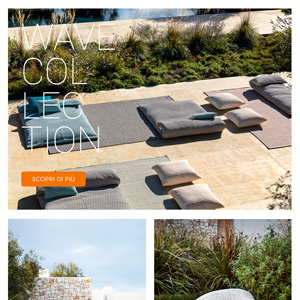 Imbottiti da esterno Wave di Myyour: estetica e sostenibilit�