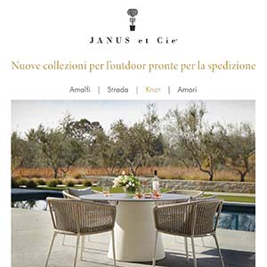 Collezioni outdoor firmate JANUS et Cie subito disponibili