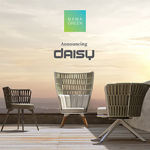 Sedie, sgabelli, poltrone e tavoli per l'outdoor: Mamagreen Daisy Collection
