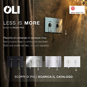 Placche di comando Less is more by OLI: il ritorno alla semplicit�