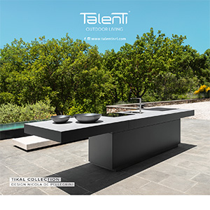 Talenti, cucine outdoor e collezioni per i tuoi spazi living all�aperto