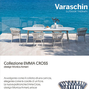 Varaschin Emma Cross: la poltroncina outdoor avvolgente, accogliente e colorata