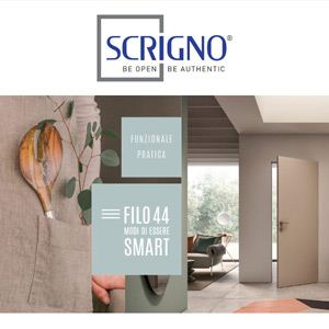 Scrigno Filo44 porta a battente filo parete