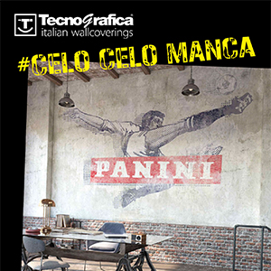 Tecnografica & PANINI, da figurine a carta da parati e pannelli decorativi