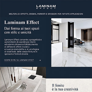 Molteplici finiture, cromie, formati e spessori per infinite applicazioni: Laminam Effect