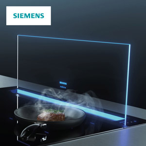 Cappa glassdraftAir di Siemens: progettata per essere invisibile