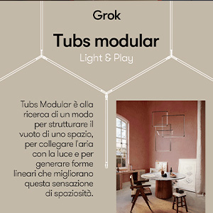 Modella lo spazio con i profili luminosi Tubs Modular by Grok