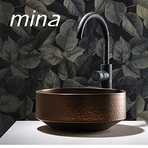 Baked Inox: nuova versione di acciaio inox per tutte le collezioni Mina