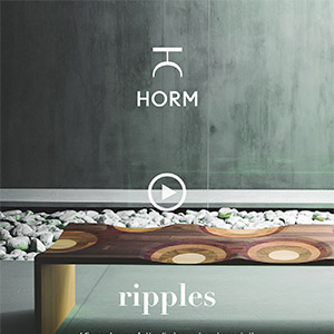 Collezione Ripples di Horm, l'armonia di cinque legni pregiati � Guarda il video