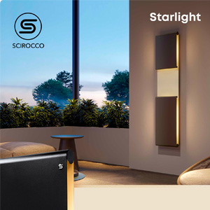 Il termoarredo sottile con LED integrato: Scirocco H Starlight