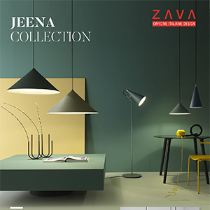 Illumina con Zava Jeena collection: coni metallici a sospensione e da terra