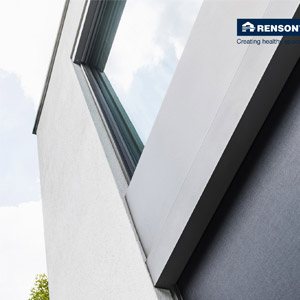 Schermatura solare resistente al vento per serramenti minimali - Renson Fixscreen Minimal
