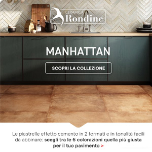 Piastrelle effetto cemento facili da abbinare: Ceramica Rondine Manhattan