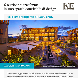 Vela ombreggiante Kheope Sails by KE: leggerezza ispirata al mondo nautico