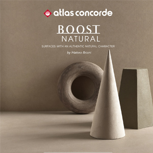 Superfici naturali ispirate alla terra cruda: Ceramiche Atlas Concorde Boost Natural
