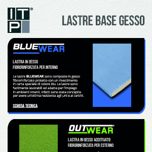 Lastre base gesso ITP ad alta resistenza e densit�