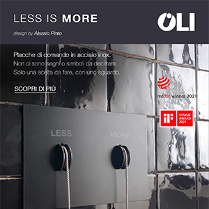 Placche di comando Less is more by OLI: semplici ed essenziali