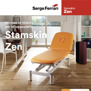 Serge Ferrari, tessuto antivirale Stamskin Zen per contesti medici, asili e spa