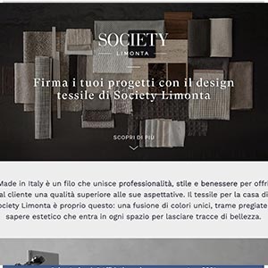 Il tessile di Society per il tuo progetto