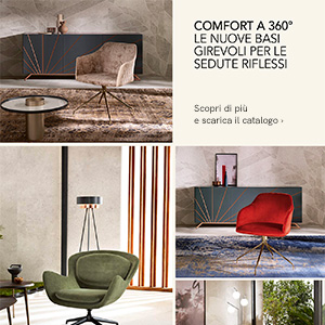 Nuove basi girevoli per le sedute by Riflessi