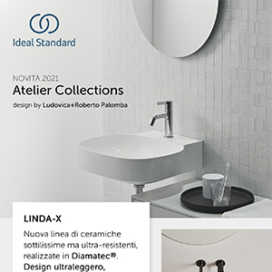 Ideal Standard, nuova linea di ceramiche per il bagno in Diamatec, sottilissime ma ultra-resistenti