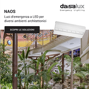 Luci d'emergenza a LED ultra compatte: Naos by Daisalux