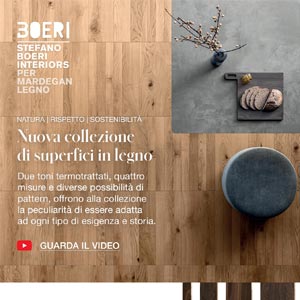Nuove superfici in legno: natura, rispetto e sostenibilit�. Stefano Boeri per Mardegan
