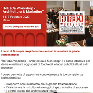 Corso HoReCa per progettare locali di successo - sconto 50% ora per te