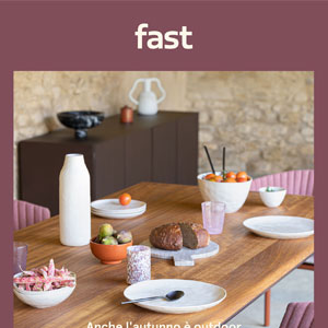 Arredi outdoor per l'autunno Fast: scopri le novit�