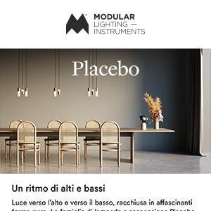 Lampada a sospensione decorativa Placebo: luce verso l'alto e verso il basso