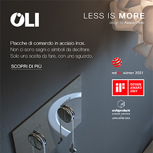 Placche di comando Less is more by OLI: il ritorno all'essenziale