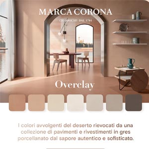 Rivestimenti in gres ispirati al deserto: Overclay by Marca Corona