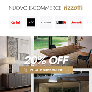 Nuovo shop online Rizzotti: interior design & progettazione su misura