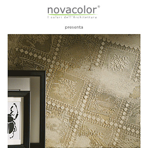 CalceCruda e Stencil collection by Novacolor: rivestimenti decorativi in calce e argilla