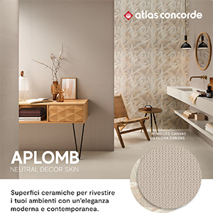 Ceramiche Atlas Concorde, equilibrio tra texture ed effetti cromatici: collezione Aplomb