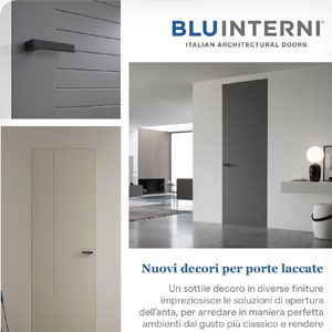 Porte laccate Bluinterni: nuovi decori in diverse finiture per i tuoi ambienti