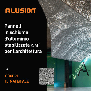 Pannelli in schiuma di alluminio Alusion per applicazioni architettoniche